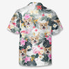 Custom Photo Summer Time White & Pink Style - Dog & Cat Personalized Custom Unisex Tropical Hawaiian Aloha Shirt - Summer Vacation Gift, Gift For Pet Owners, Pet Lovers
