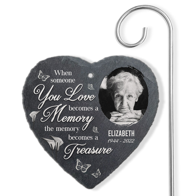 Custom Photo Memorial Garden Decor - Personalized Garden Slate