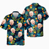 Custom Photo Tropical Vibes Only - Family Personalized Face Custom Unisex Tropical Hawaiian Aloha Shirt - Summer Vacation Gift, Gift For Family Members