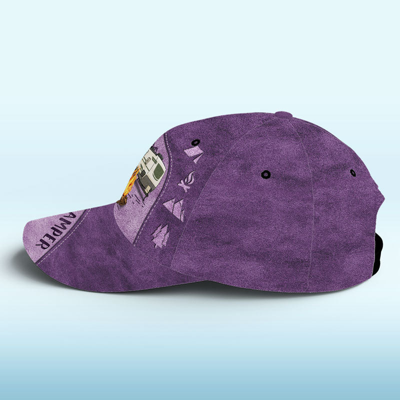 Camping Is My Therapy - Camping Personalized Custom Hat, All Over Print Classic Cap - Gift For Camping Lovers