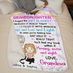 Custom Name Grandma to Granddaughter Gifts - Personalized Blanket