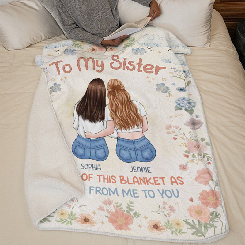 Custom Name Sister Gifts - Personalized Blanket