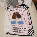 Custom Name Sister Gifts - Personalized Blanket