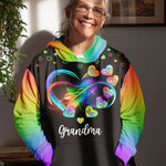 Custom Name Grandma Gifts for Grandmothers - Personalized AOP Hoodie