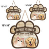 This House Is Ruled By Us - Dog & Cat Personalized Custom Shaped Home Decor Wood Sign - House Warming Gift For Pet Owners, Pet Lovers