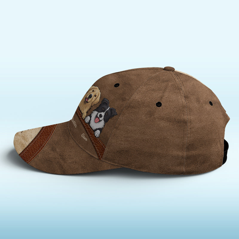 Happiness Is A Wagging Tail - Dog Personalized Custom Hat, All Over Print Classic Cap - Gift For Pet Owners, Pet Lovers