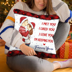 Custom Funny Christmas Couple Gifts - Personalized Pillow