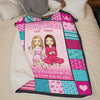 Best Friends For Life - Bestie Personalized Custom Blanket - Christmas Gift For Best Friends, BFF, Sisters
