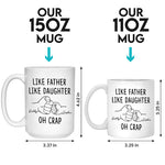 Custom Funny Father Daughter Gifts - Personalized Mugs