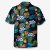 Custom Photo Tropical Vibes Only - Company Logo Personalized Custom Unisex Tropical Hawaiian Aloha Shirt - Summer Vacation Gift, Gift For Coworker, Team Members