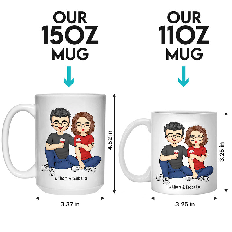 I Like You A Lot More Than I Had Originally Planned - Couple Personalized Custom Mug - Gift For Husband Wife, Anniversary