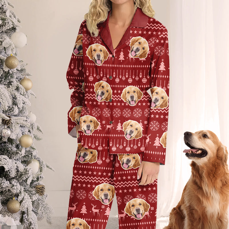 Custom Pet Photo Christmas Gifts for Cat Lovers - Personalized Pajamas