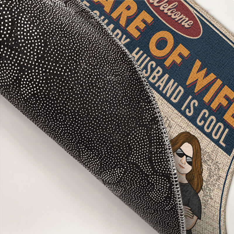Welcome, Beware Of Us - Family Personalized Custom Decorative Mat - Gift For Family Members
