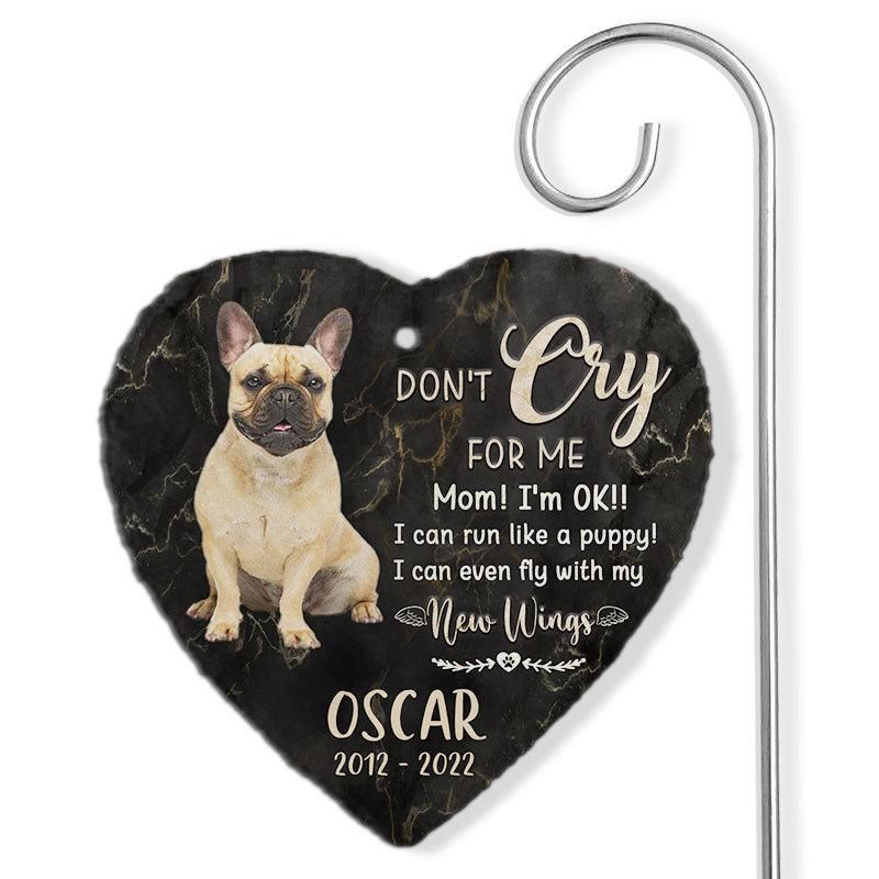 Custom Photo Puppy Love You So Much - Memorial Personalized Memorial Garden Slate & Hook - Sympathy Gift, Gift For Pet Owners, Pet Lovers