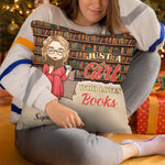 Custom Name Book Lover Gifts for Women - Personalized Pillow