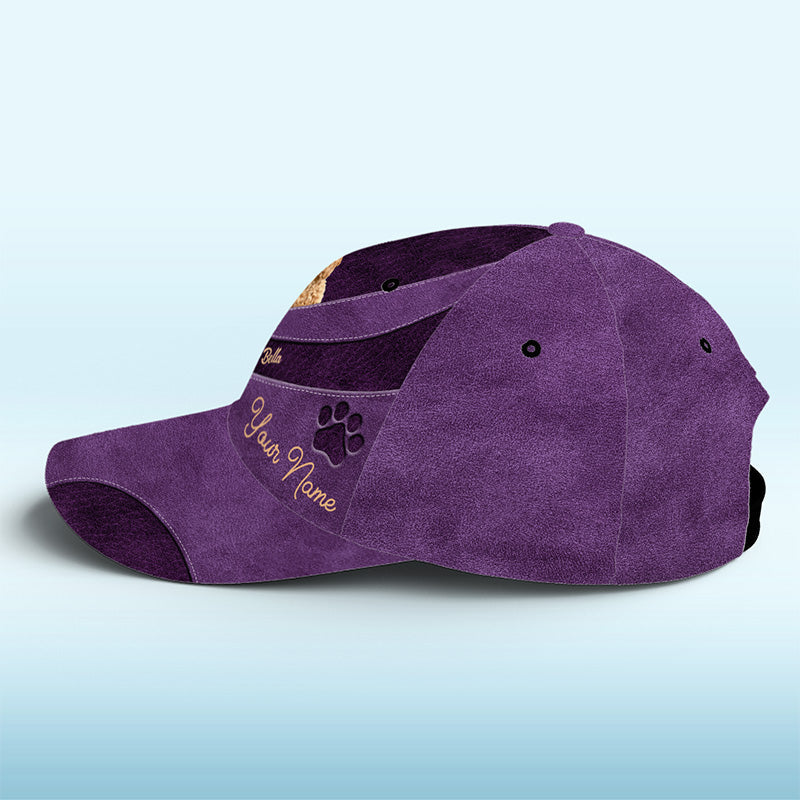 Custom Photo Dogs Never Bite Me Just Humans - Dog & Cat Personalized Custom Hat, All Over Print Classic Cap - Gift For Pet Owners, Pet Lovers