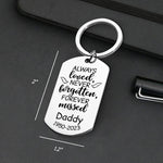 Custom Photo Memorial Dad Gifts - Personalized Keychain