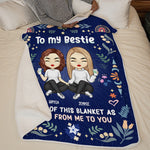 Custom Name Best Friend Gifts for Women - Personalized Blanket