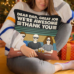 Custom Name Dad Family Gifts - Personalized Pillow
