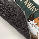 Custom Go Away Unless You Have Wine & Cat Treats Housewarming Decor - Personalized Doormat