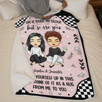 Custom Name Sister Gifts for Women - Personalized Blanket