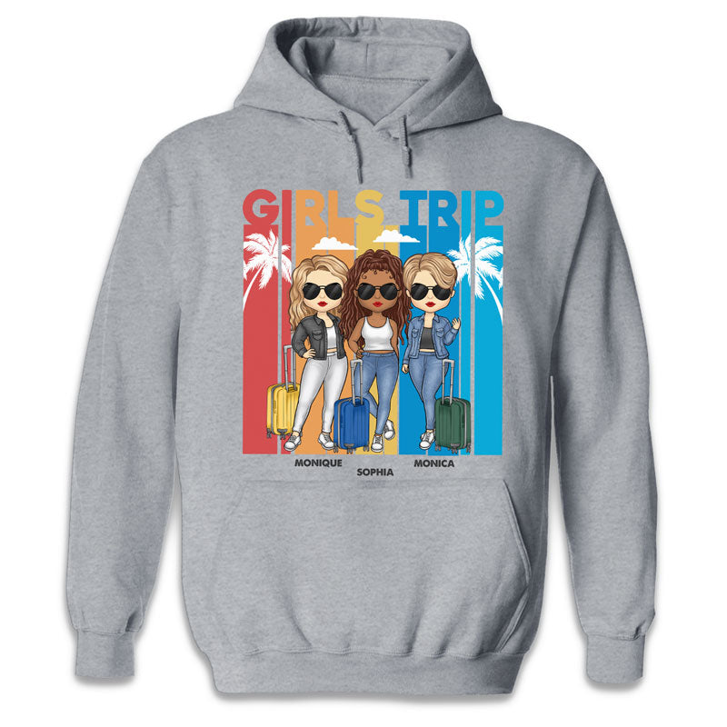 Custom Character Girls Trip Gifts for Friends - Personalized Apparel