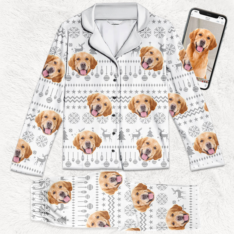 Custom Pet Photo Christmas Gifts for Cat Lovers - Personalized Pajamas