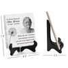 Custom Photo You're Life Was A Blessing - Memorial Personalized Custom Square Shaped Ceramic Plaque With Stand - Sympathy Gift, Gift For Family Members
