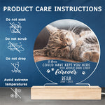 Custom Cat Memorial Gifts for Pet Lovers - Personalized 3D LED Light