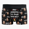 Custom Photo All I Want For Christmas Is You - Funny Personalized Custom Boxer Briefs, Men's Boxers - Christmas Gift For Boyfriend, Husband, Anniversary