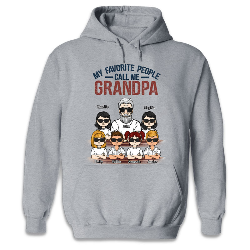 Custom Name Grandpa Family Gifts - Personalized Apparel