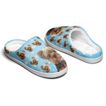 Yorkshire Terrier Dog Lover Gifts with Daisies - Fluffy Slipper