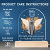 Custom Photo You Always Stay In My Heart - Memorial Personalized Custom Shaped 3D LED Light - Sympathy Gift, Gift For Pet Owners, Pet Lovers
