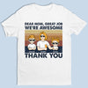 Dear Mom, Thank You So Much - Family Personalized Custom Unisex T-shirt, Hoodie, Sweatshirt - Mother's Day, Birthday Gift For Mom