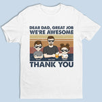 Custom Name Thank You Dad Gifts from Kids - Personalized Apparel