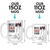 The Best Dad Ever - Family Personalized Custom Mug - Father's Day, Birthday Gift For Dad, Grandpa