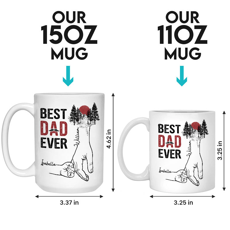 Custom Name Best Dad Ever Gifts for Dads - Personalized Mugs