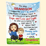 Custom Name Grandma to Granddaughter Gifts - Personalized Blanket