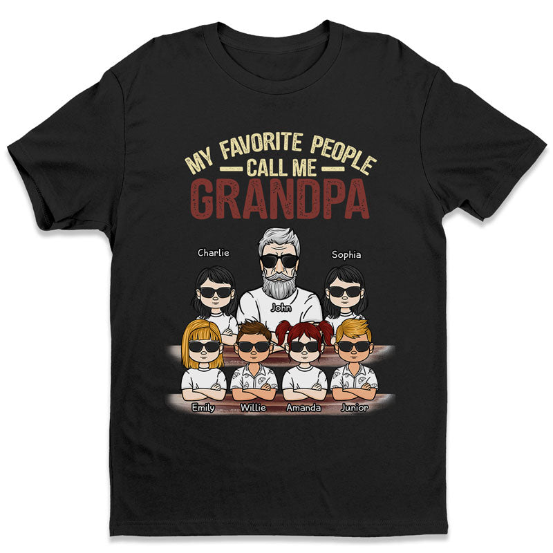 Custom Name Grandpa Family Gifts - Personalized Apparel