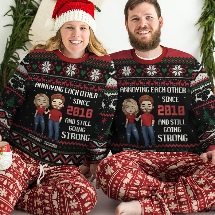 Custom Name Funny Christmas Gifts for Couples - Personalized Sweatshirt