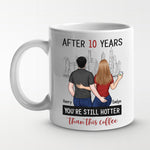 Custom Name 10 Year Anniversary Gifts for Couples - Personalized Mugs