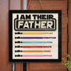 I'm Their Father - Family Personalized Custom Shaped Home Decor Wood Sign - Father's Day, House Warming Gift For Dad