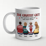 Custom Name Family Christmas Gifts for Parents - Personalized Mugs