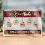 Custom Name Christmas Gifts for Grandma - Personalized Shaped Acrylic Plaque