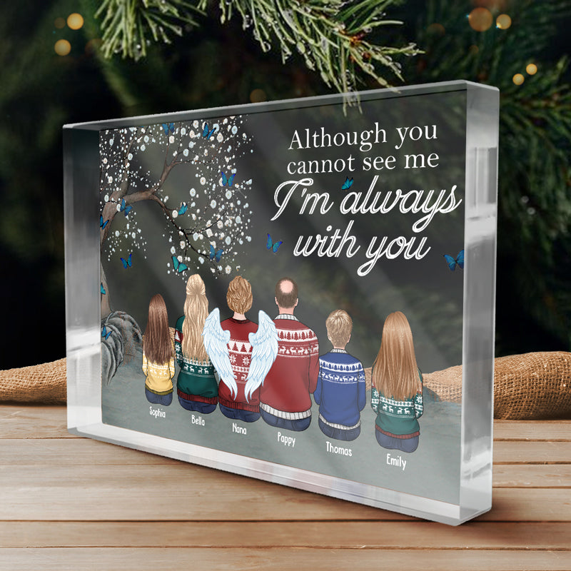 Custom Name Christmas Memorial Gifts for Family - Personalized Shaped Acrylic Plaque