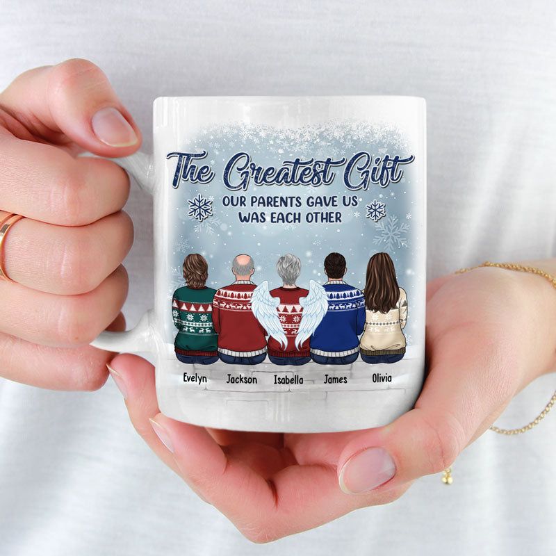 Custom Name Greatest Gift Christmas Gifts for Siblings - Personalized Mugs