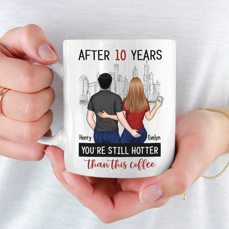 Custom Name 10 Year Anniversary Gifts for Couples - Personalized Mugs