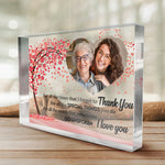 Custom Photo Thank You Gifts for Loved Ones - Personalized Shaped Acrylic Plaque
