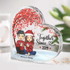 Together Since - Couple Personalized Custom Heart Shaped Acrylic Plaque - Christmas Gift For Husband Wife, Anniversary