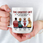 Custom Name Family Christmas Gifts for Parents - Personalized Mugs